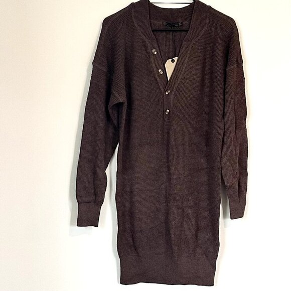 NWT Prana Milani Henley Dress in Clove - Size Extra Small - Picture 2 of 11